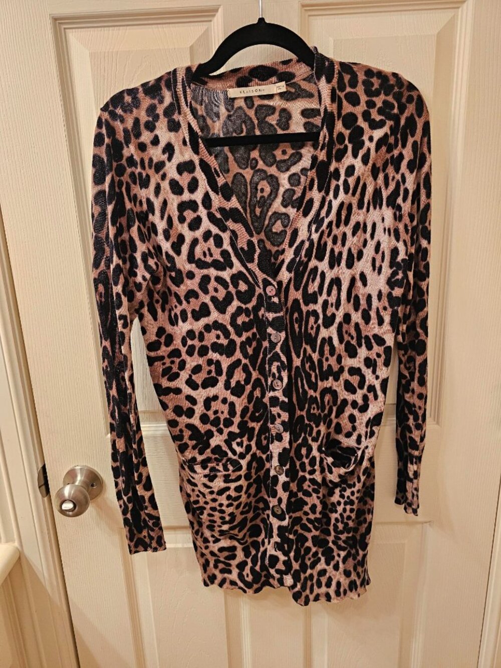 NWOT Ellison Medium Leopard Cardigan